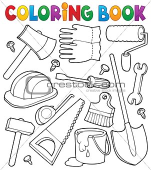 Coloring book tools theme 1