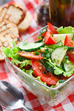 Vegetable salad with olive oil