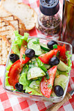 Vegetable salad with olive oil