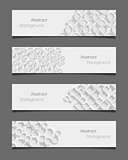 Set of abstract modern style banners