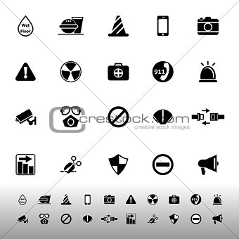 General useful icons on white background