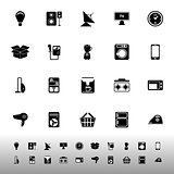 Home related icons on white background
