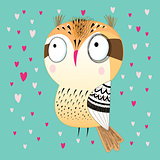 funny graphic owl 