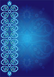 blue ottoman serial patterns six