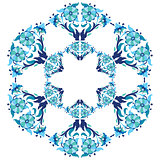 blue ottoman serial patterns twenty-five