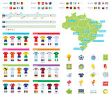 Soccer championship infographic elements