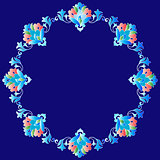 Frame with flowers of Ottoman art one version