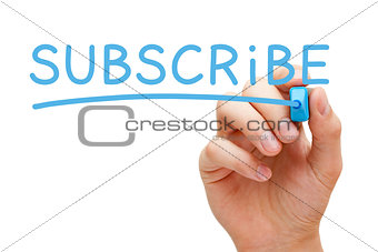 Subscribe Blue Marker
