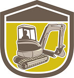 Mechanical Digger Excavator Shield Retro