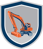 Mechanical Digger Excavator Retro Shield
