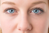 Closeup woman eyes