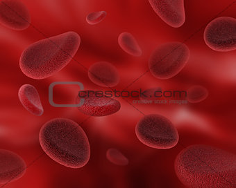 Medical background with close up of blood cells