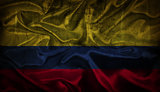 Grunge Colombian flag background