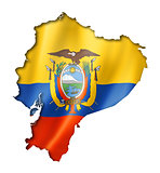 Ecuadorian flag map