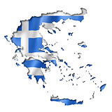 Greek flag map