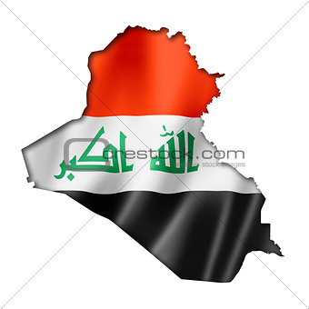 Iraqi flag map