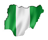 Nigerian flag map