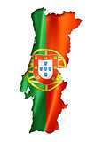Portuguese flag map