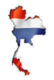 Thai flag map