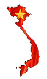 Vietnamese flag map