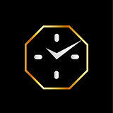 Wall clock business logo