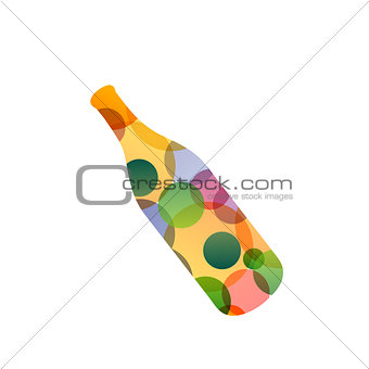 Bottle with circles