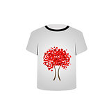 Printable tshirt graphic- Heart tree
