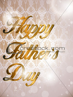 Happy Fathers Day Colorful Background Card