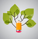 Tree of Knowledge Concept Vector Illustration