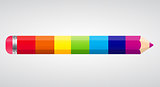 Rainbow Pencil Vector Illustration