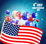 Independence Day Poster Vector Illustration