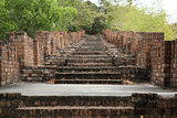 Path stone brick stairs