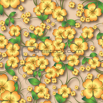 abstract seamless floral background with spring ornament
