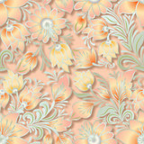 abstract vintage seamless floral ornament