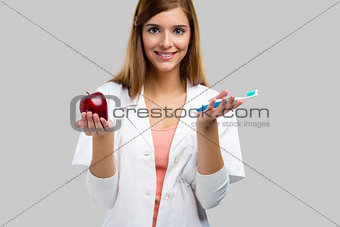 Female dentist