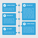 Infographic template banners. Flat design