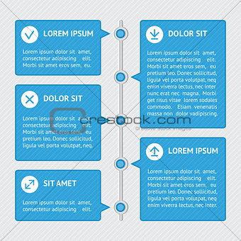 Infographic template banners. Flat design