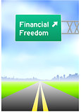 Financial Freedom Highway Sign