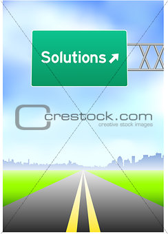 Solution Highway Sign