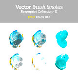 Vector Colorful Fingerprint Collection EPS10 Ready File