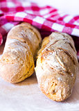 Homemade Baguette bread