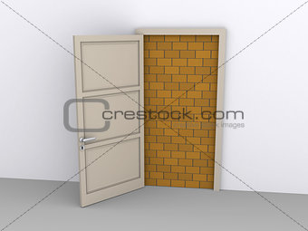 Blocked doorway