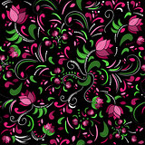 Seamless floral pattern. Vector illustration. art  cute