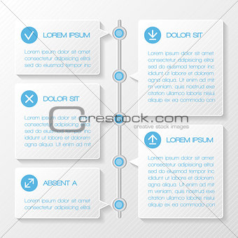 Infographic template banners