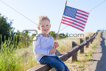 boy celebrating independence day
