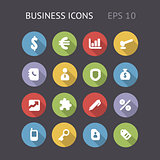 Flat Icons For Business