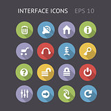 Flat Icons For Interface