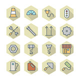 Thin Line Icons For Industrial