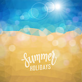 Summer holiday tropical beach background