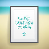Summer holiday poster design